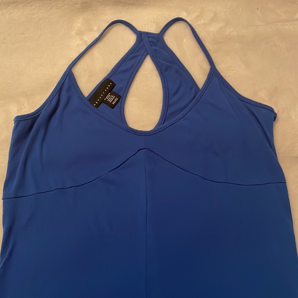Apostrophe Blue Racer Back Tank Top size XS - Picture 2 of 7